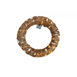 Christmas Garland with Lights, 50 LEDs 9FT Prelit Garland Battery Operated Outdoor Indoor Christmas Decorations Lighted Garland for Stairs Railing Fireplace Mantle Front Door Home Holiday Decor