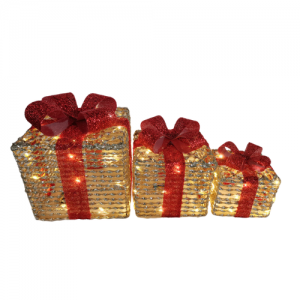 Christmas Lighted Gift Boxes