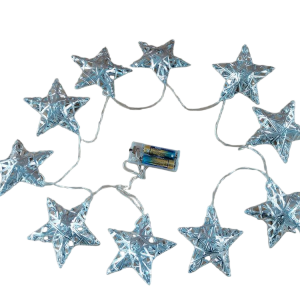 50 LED Red White Blue Star Lights, 18.5FT 4th of July Lights Plug in, Patriotic Decor Outdoor Star String Light for Home Patio Porch Garden Memorial Day 4th of July Decorations, White Wire