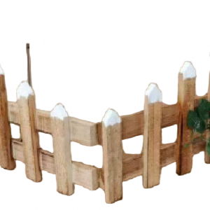 White Christmas Tree Fences 12 Inch Plastic Picket Fence Border for Home Mini Barrier Decoration for Holiday Lawn Office Dogs Kids Wedding Fairy Garden Party