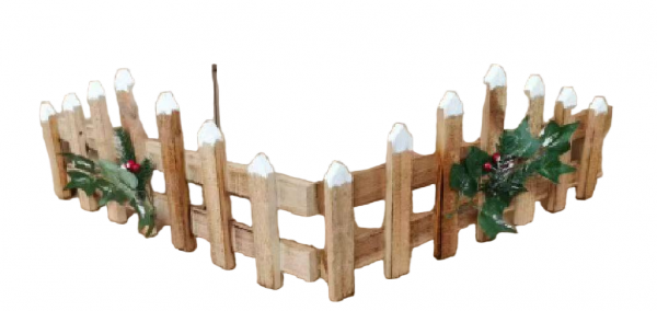 White Christmas Tree Fences 12 Inch Plastic Picket Fence Border for Home Mini Barrier Decoration for Holiday Lawn Office Dogs Kids Wedding Fairy Garden Party