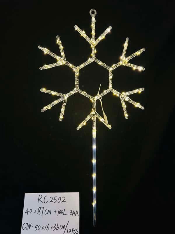 Christmas Acrylic Snowflakes Lights with Twinkle Lights