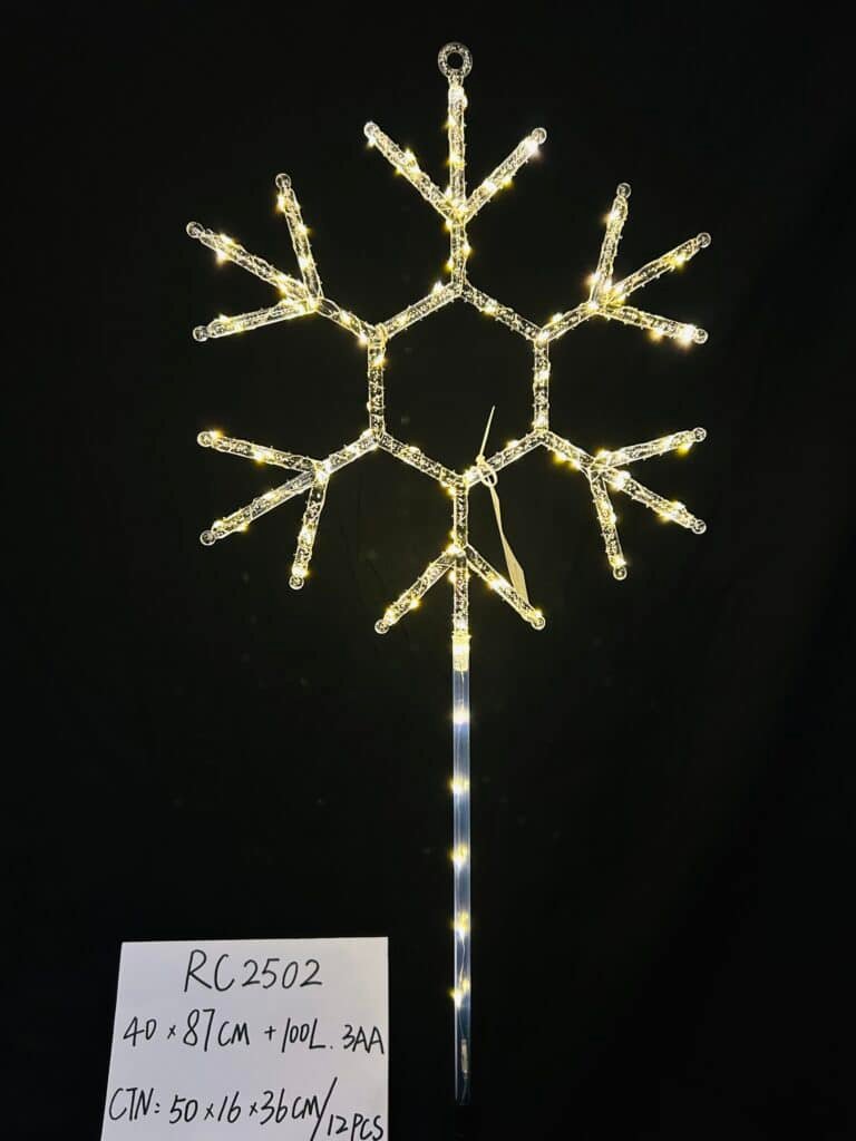 Christmas Acrylic Snowflakes Lights with Twinkle Lights