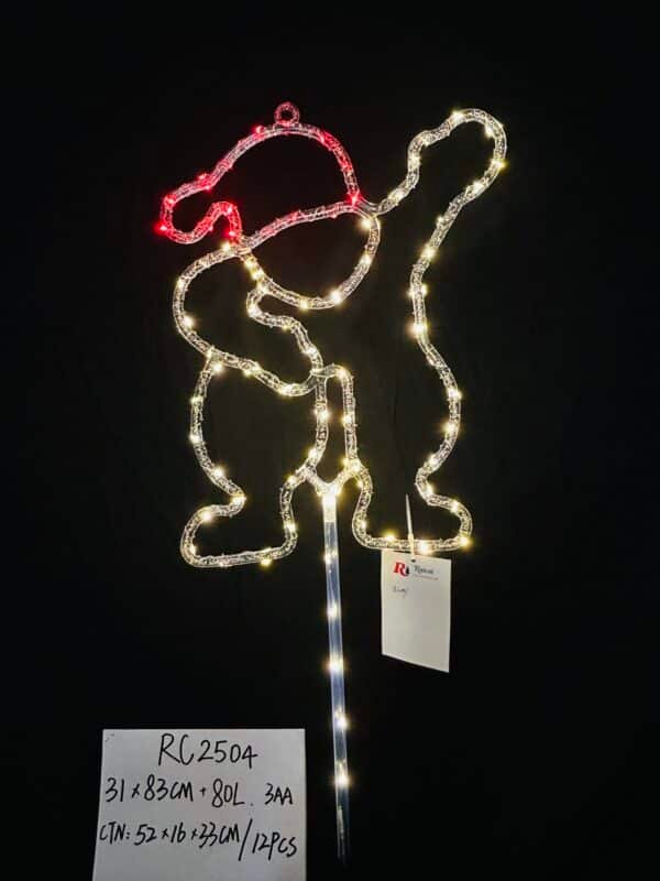 Newest Christmas Acrylic Snowman Lights with 80 LED Warm White Fairy Lights