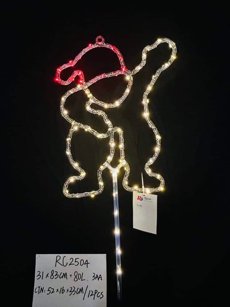 Newest Christmas Acrylic Snowman Lights with 80 LED Warm White Fairy Lights