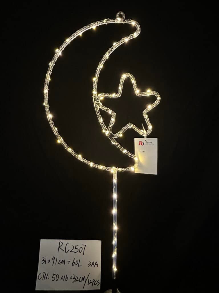 Christmas Acrylic Moon & Stars Lights