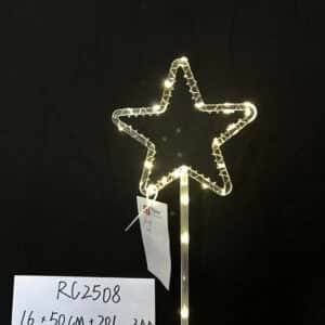 High Quality Christmas Acrylic Star Lights with 20 LED Warm White Fairy Lights
