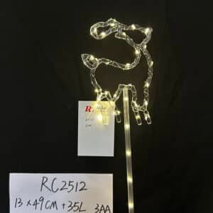 Factory Direct Sale Christmas Acrylic Reindeer Lights with Twinkle Lights, 30LED Warm White 3AA