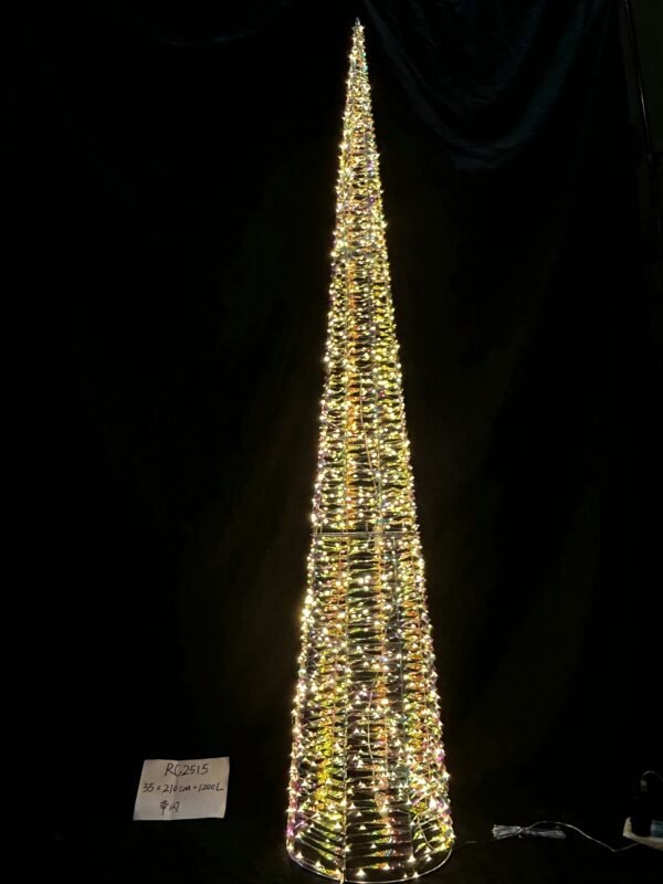 Custom 210CM Large LED Christmas Cone Tree Indoor/Outdoor