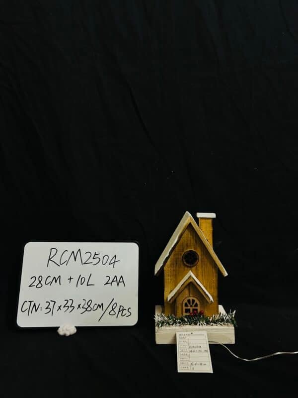 High Quality Christmas Light Up Wood House, Christmas Village Houses Christmas