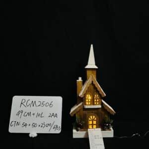 Custom LED Light up Wooden Christmas House Village Decorations Christmas Table Centerpieces