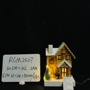 Christmas Light Up Wood House, Christmas Village Houses Christmas Wooden House Light Christmas Lighted Houses