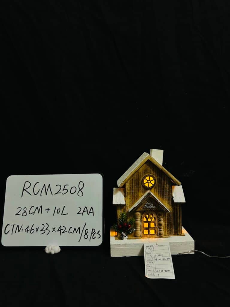 Newest Customized Christmas Led Wooden House