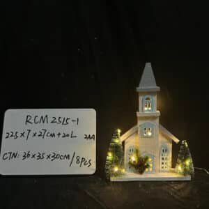 LED Light Wooden Christmas Village Sets