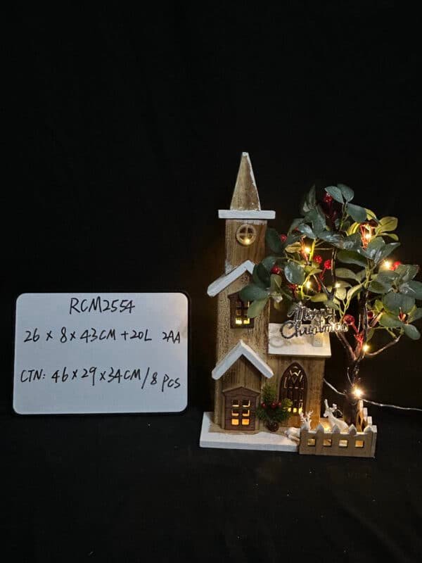 Christmas House Ornaments Charming Festival Decoration for Tabletop Entryway Bookshelf for Holiday Cheer