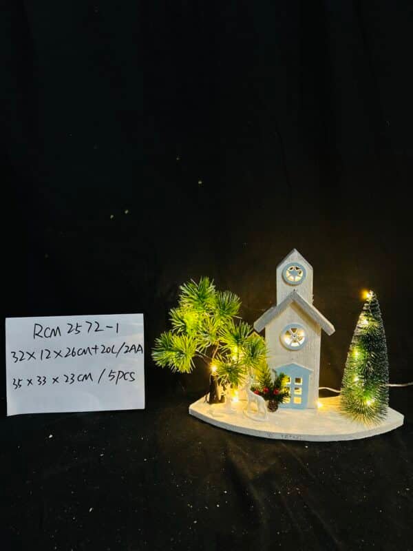 Newest Custom Christmas Led Light Wooden House,Pre-Lit Wooden Christmas Village House LED Christmas Scene Houses with Lights Luminous Wood House Tabletop Decors for Winter Xmas Holiday Party