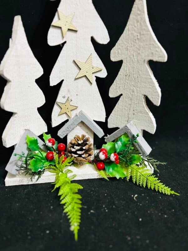 Wholesale Christmas Tree Wooden Christmas Centerpieces for Tables Wooden Christmas Tree Sign Rustic Christmas Tree Tabletop Decor