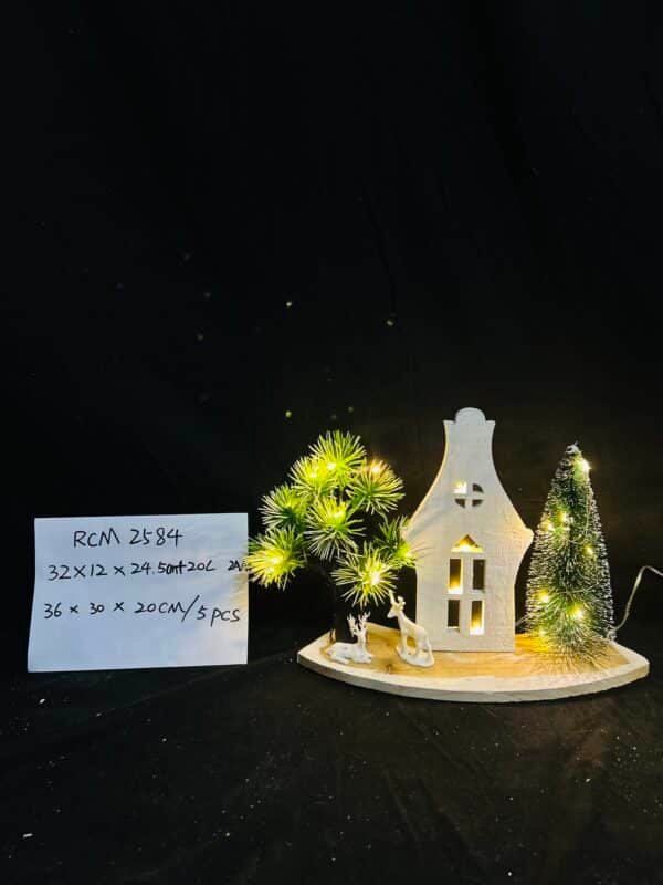 Newest Custom Christmas Led Light Wooden House,Pre-Lit Wooden Christmas Village House LED Christmas Scene Houses with Lights Luminous Wood House Tabletop Decors for Winter Xmas Holiday Party