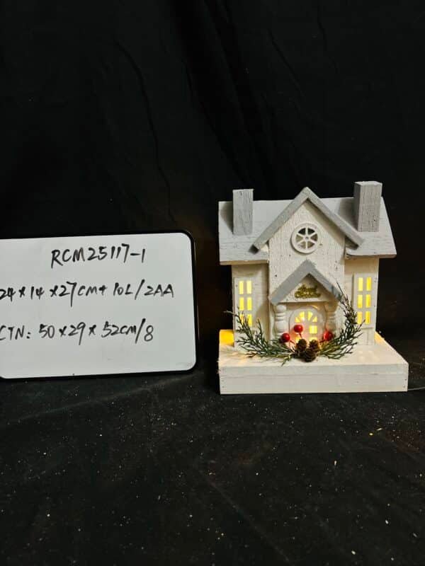 Factory Directly Sale Christmas Led Light Wooden House , LED Christmas Table Cabin ,Christmas Wooden Houses Light Up