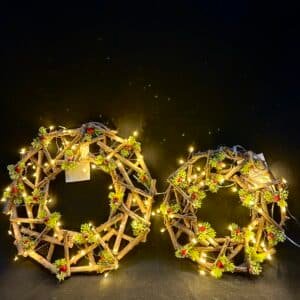 2025 Wooden Christams Garland Decaration