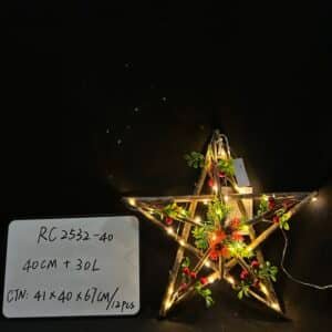 40CM Handcrafted hainging Rustic Wood Star