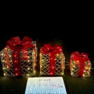 Christmas Lighted Gift Boxes