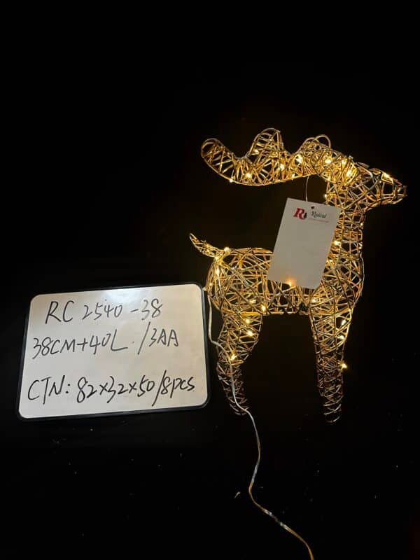 38CM Best Choice Products Lighted Christmas Deer, Outdoor Yard Reindeer Holiday Decoration with LED Lights