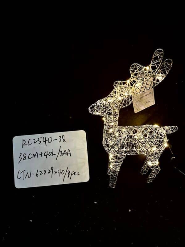 38CM Best Choice Products Lighted Christmas Deer, Outdoor Yard Reindeer Holiday Decoration with LED Lights