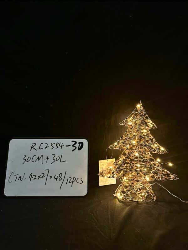 Good Quality Lighted Artificial Christmas Tree, Xmas Tree Decor withLED Lights Weatherproof Light String, Indoor Outdoor Light-up Christmas Decoration for Garden Lawn Yard