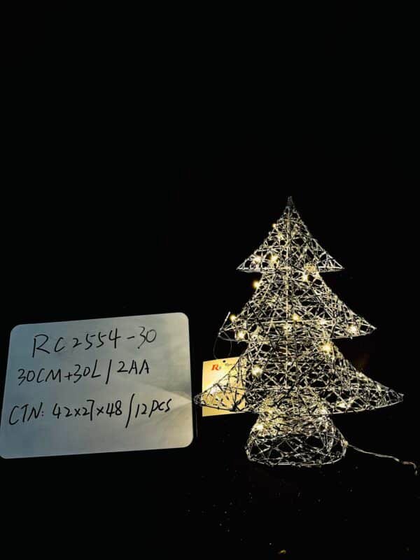 Good Quality Lighted Artificial Christmas Tree, Xmas Tree Decor withLED Lights Weatherproof Light String, Indoor Outdoor Light-up Christmas Decoration for Garden Lawn Yard