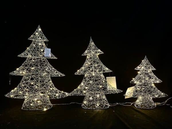 Good Quality Lighted Artificial Christmas Tree, Xmas Tree Decor withLED Lights Weatherproof Light String, Indoor Outdoor Light-up Christmas Decoration for Garden Lawn Yard