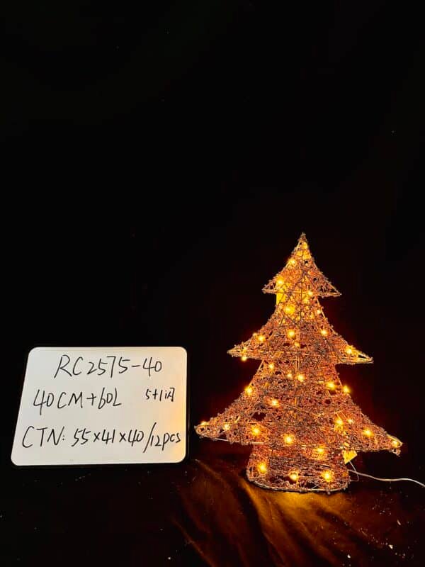 Good Quality Lighted Artificial Christmas Tree, Xmas Tree Decor withLED Lights Weatherproof Light String, Indoor Outdoor Light-up Christmas Decoration for Garden Lawn Yard