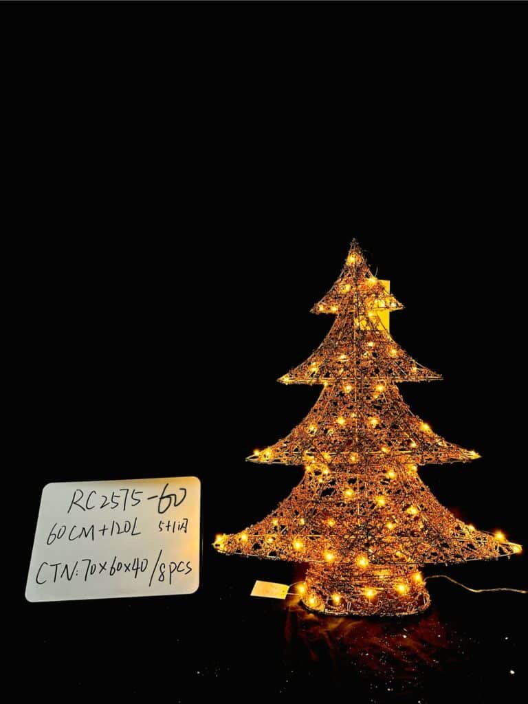 Good Quality Lighted Artificial Christmas Tree, Xmas Tree Decor withLED Lights Weatherproof Light String, Indoor Outdoor Light-up Christmas Decoration for Garden Lawn Yard