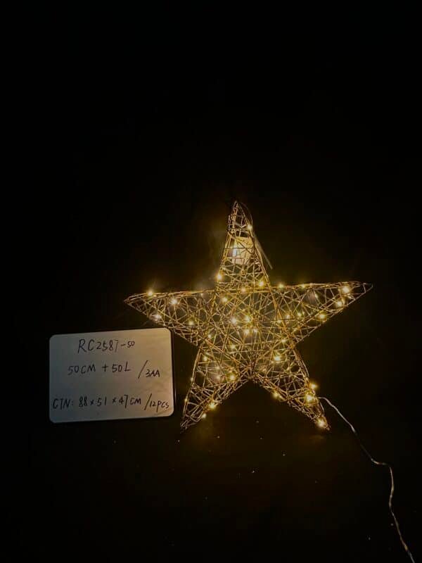 Christmas Star Lights with LED Lights, LED Warm Fairy Lights，Christmas Star Lights for Christmas Party Indoor Outdoor Holiday Decoration