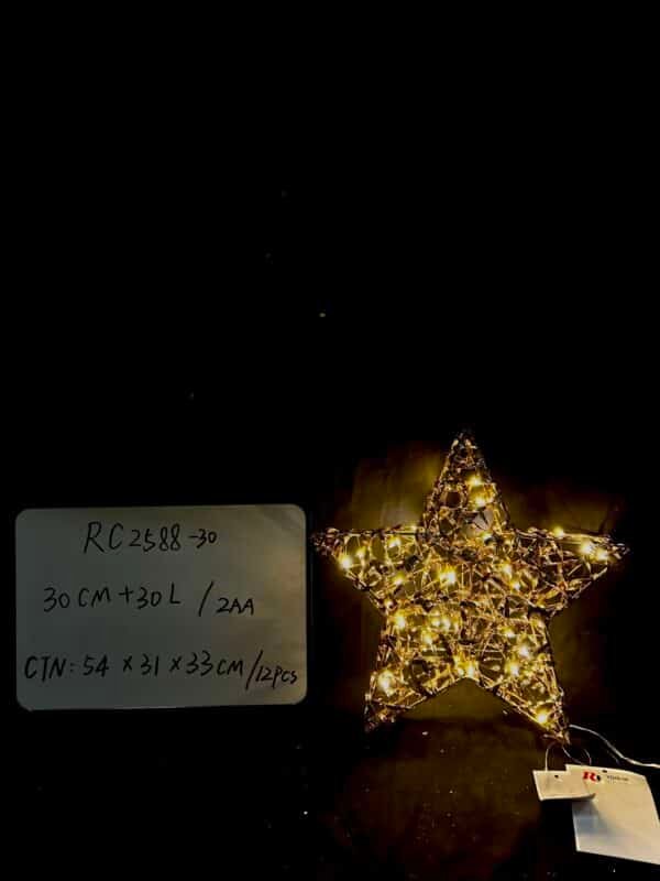 Christmas Star Lights with LED Lights, LED Warm Fairy Lights，Christmas Star Lights for Christmas Party Indoor Outdoor Holiday Decoration