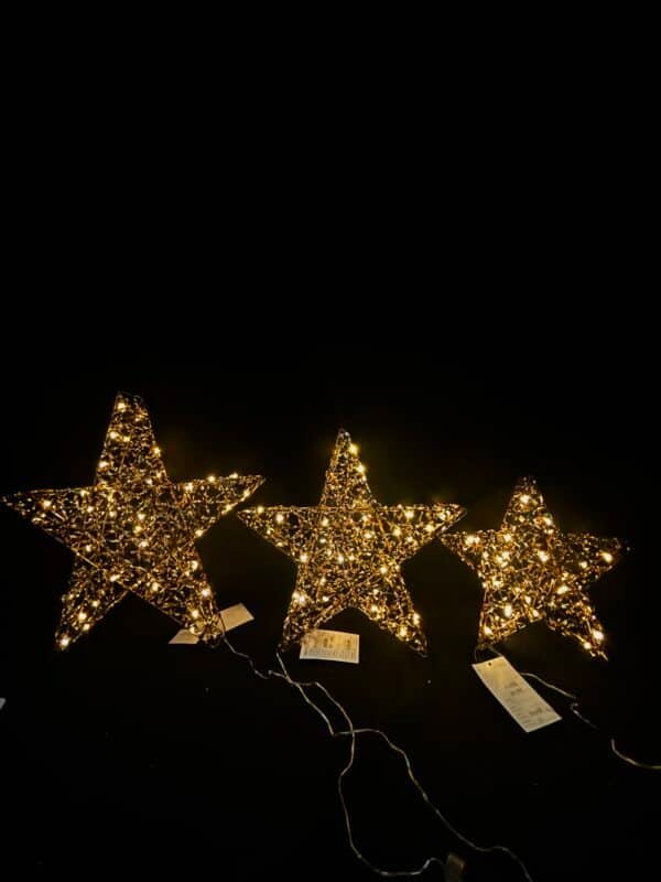 Christmas Star Lights with LED Lights, LED Warm Fairy Lights，Christmas Star Lights for Christmas Party Indoor Outdoor Holiday Decoration