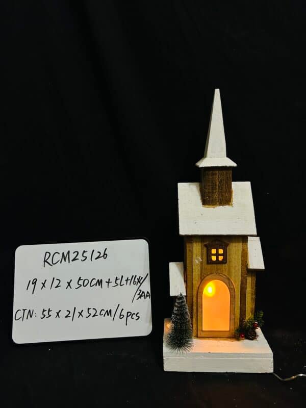 Eco-friendly Christmas Village Sets LED Lighted Christmas Village Houses