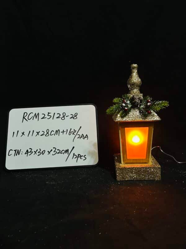 Streetlamp Model Delicate Tabletop Ornament for Christmas Decor for Home Garden and Office Showcase Adornment for Memorable Holidays