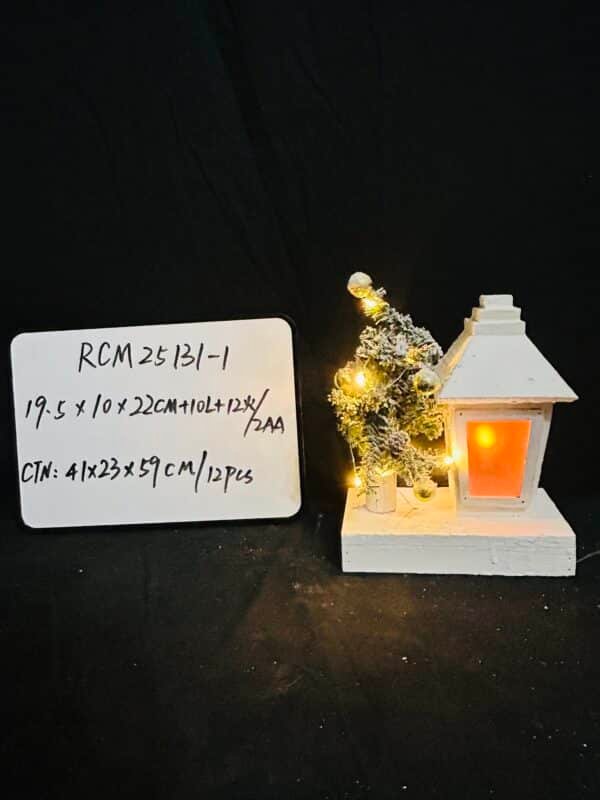 Christmas Streetlamp Model Ornament Unique Wooden Showcase Decor for Holiday Centerpieces Tabletop Adornment Scene Layout Safe Charming Decoration for Home Office