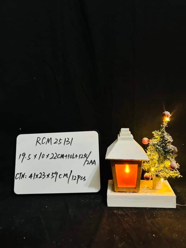 Christmas Streetlamp Model Ornament Unique Wooden Showcase Decor for Holiday Centerpieces Tabletop Adornment Scene Layout Safe Charming Decoration for Home Office