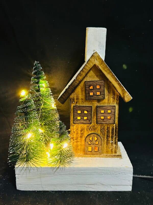 Christmas Decorations for Home Led Lighted Christmas Tree Decor Wooden