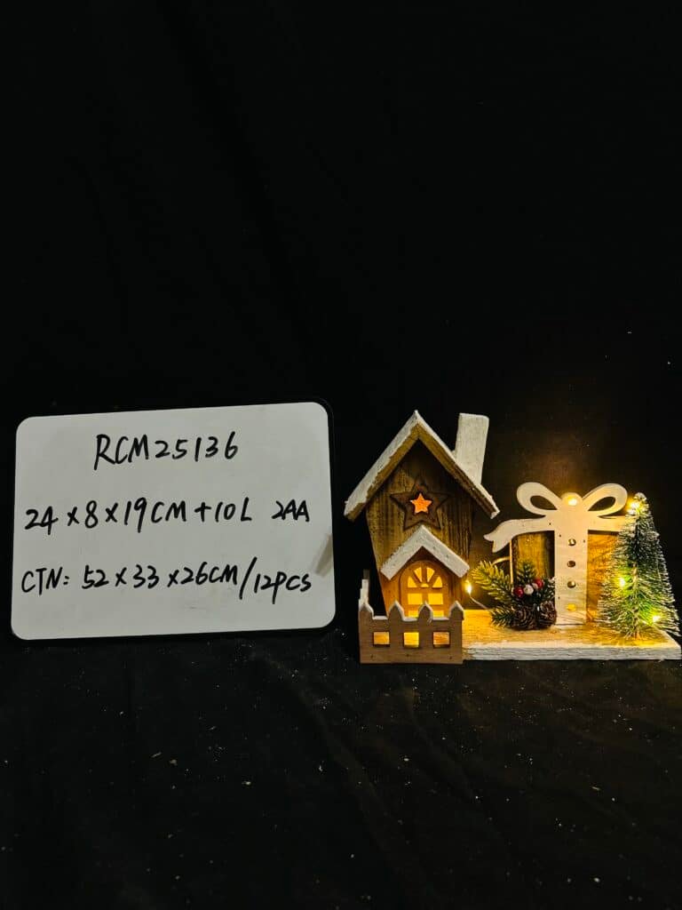 Winter Snow Christmas Village Building gift box House - Light-Up Battery-Operated Collection