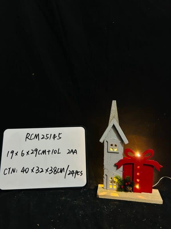 LED Light Christmas Ornaments Christmas LED Village House Crafts for Home