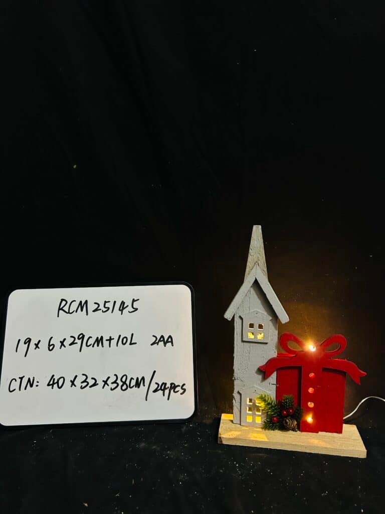 LED Light Christmas Ornaments Christmas LED Village House Crafts for Home