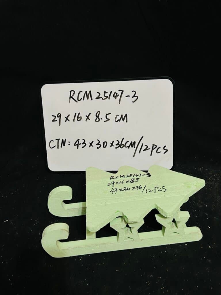 Christmas Wooden Sled Decoration Wood Decorative sled Christmas Holiday Decor