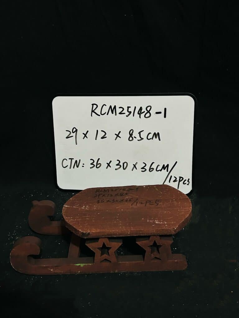 Christmas Wooden Sled Decorations,Decorative Sleigh Indoor Outdoor Christmas Holiday Decor