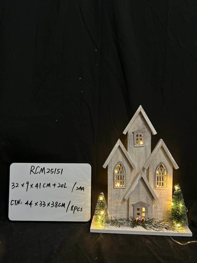 New Christmas Led Light Wooden House