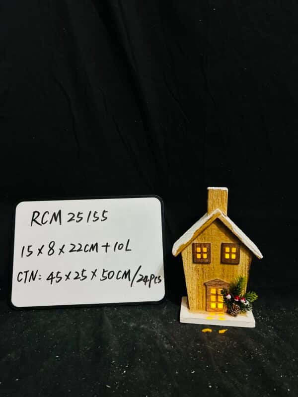 Factory sale LED Light Christmas Ornaments Christmas LED Village House Crafts for Home, Living Room, Bedroom, Kitchen, Window