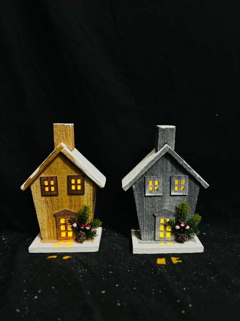 LED Light Christmas Ornaments Christmas LED Village House Crafts for Home, Living Room, Bedroom, Kitchen, Window