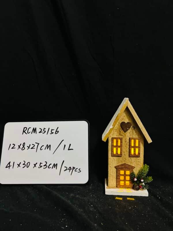 Christmas Wood Village Christmas Luminous Wooden House